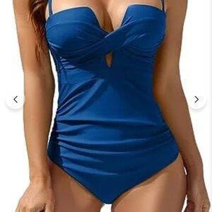 Push Up Wrap One Piece Bandeau Swimsuits